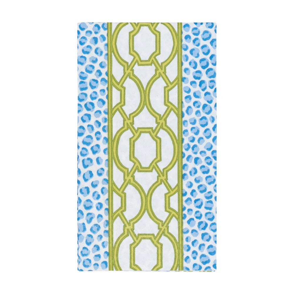 Knots And Spots Blue & Green Guest Towel Napkins