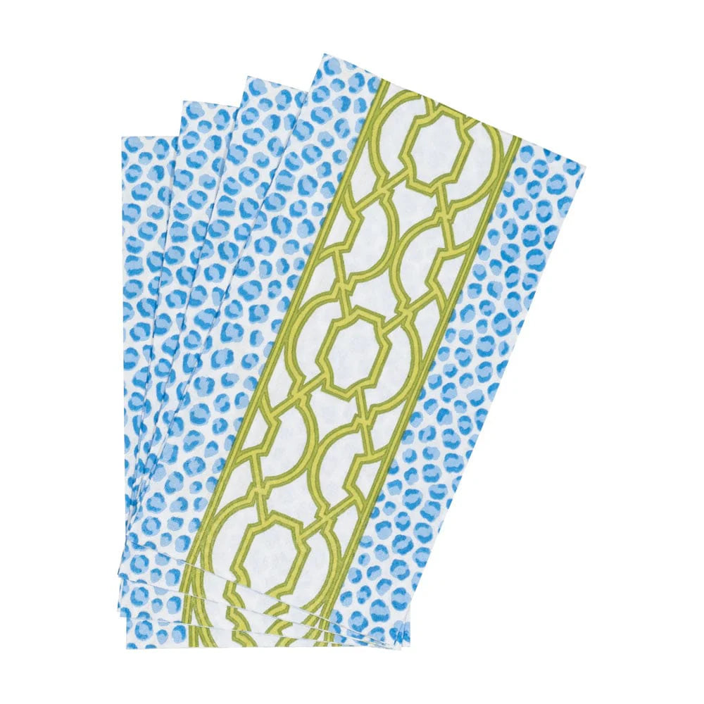 Knots And Spots Blue & Green Guest Towel Napkins