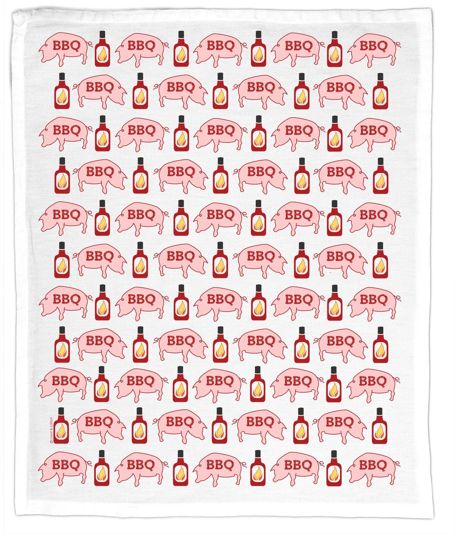 Coast & Cotton BBQ Pigs Hand Towel