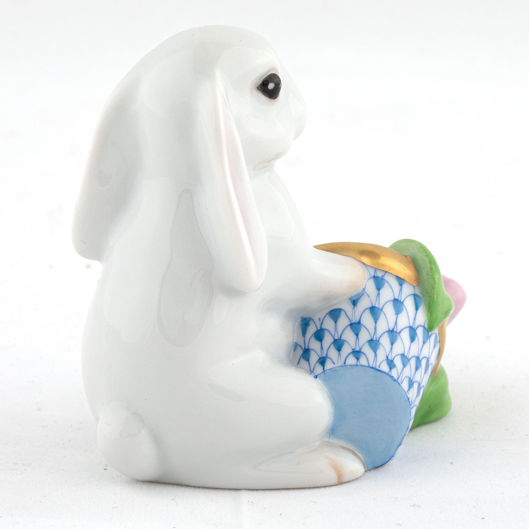 Flowerpot Bunny - Blue