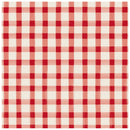 Red Painted Check Cocktail Napkins