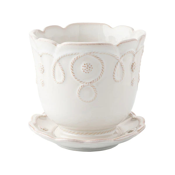 Heirloom Series: Blooming Plant in 5" Juliska Jardins du Monde Planter