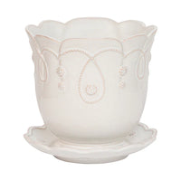 Heirloom Series: Blooming Plant in 7" Juliska Jardins du Monde Planter