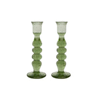 Provence 7" Candlestick - Set of 2 - Basil