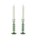 Provence 7" Candlestick - Set of 2 - Basil
