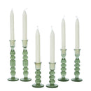 Provence 7" Candlestick - Set of 2 - Basil