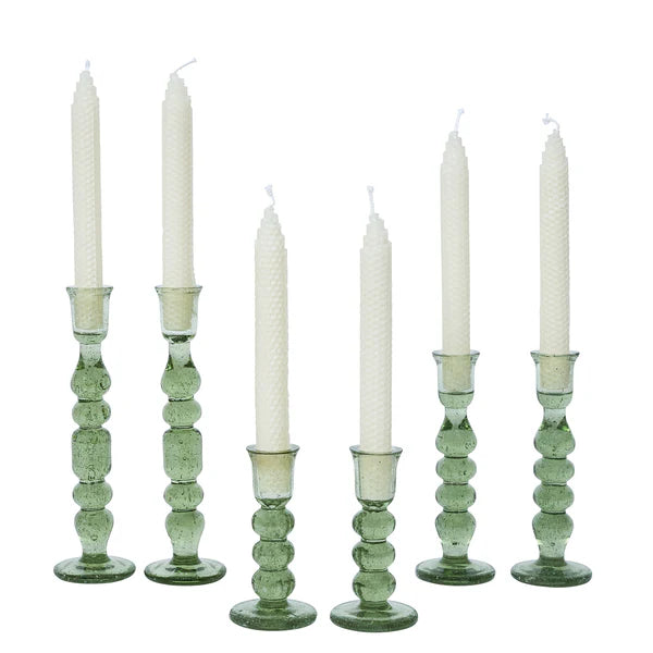 Provence 7" Candlestick - Set of 2 - Basil