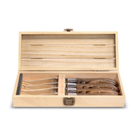 Lou Laguiole Steak Knives - Walnut, Set of 4