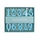 Number Candle Holder Set - Blue