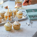 Number Candle Holder Set - Silver