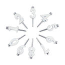 Number Candle Holder Set - White