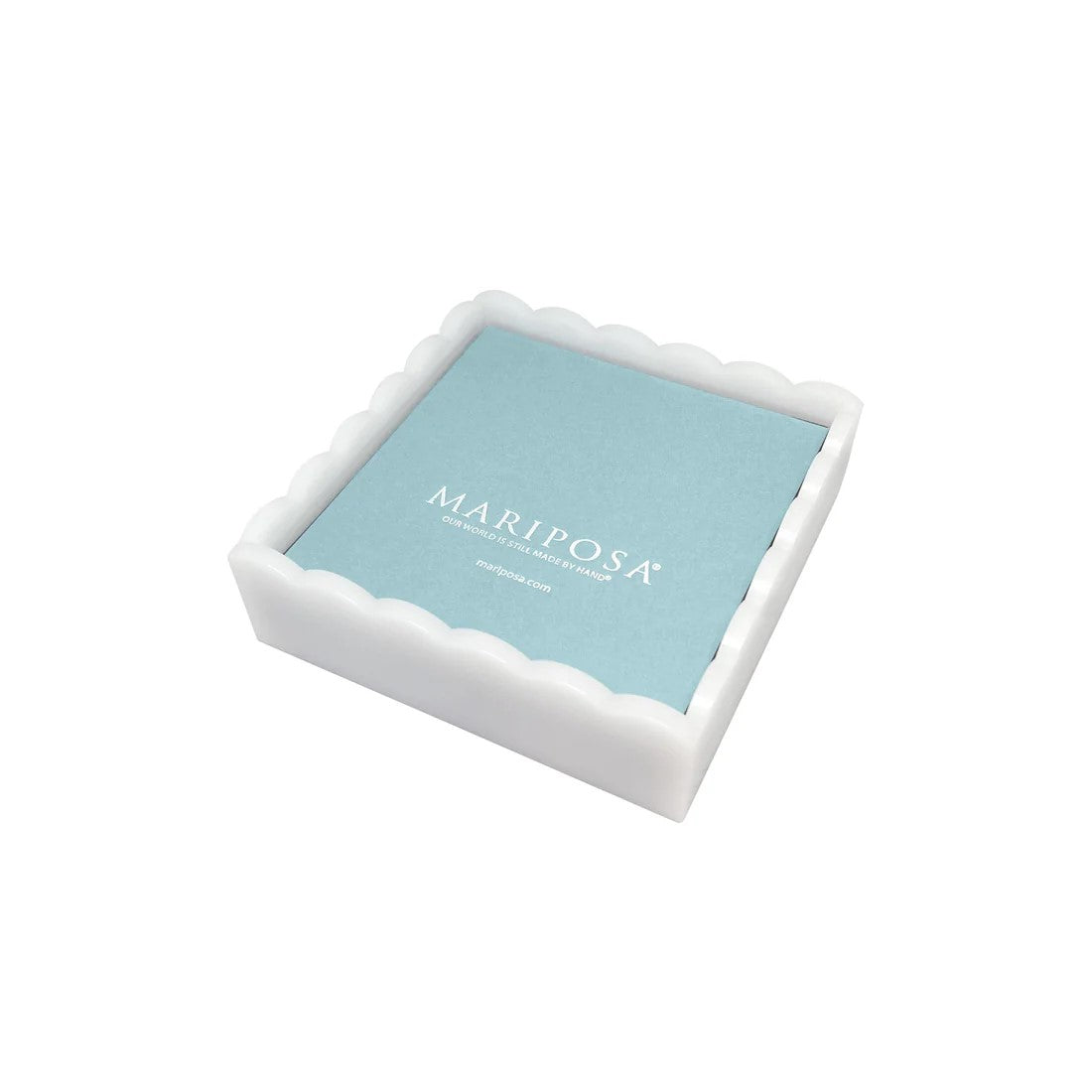 Mariposa Scalloped Cocktail Napkin Box