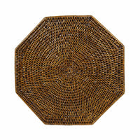 Caspari Rattan Octagonal Placemat