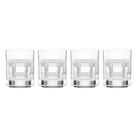 Reed and Barton Hudson Crystal Double Old Fashioned Glasses, Set of 4