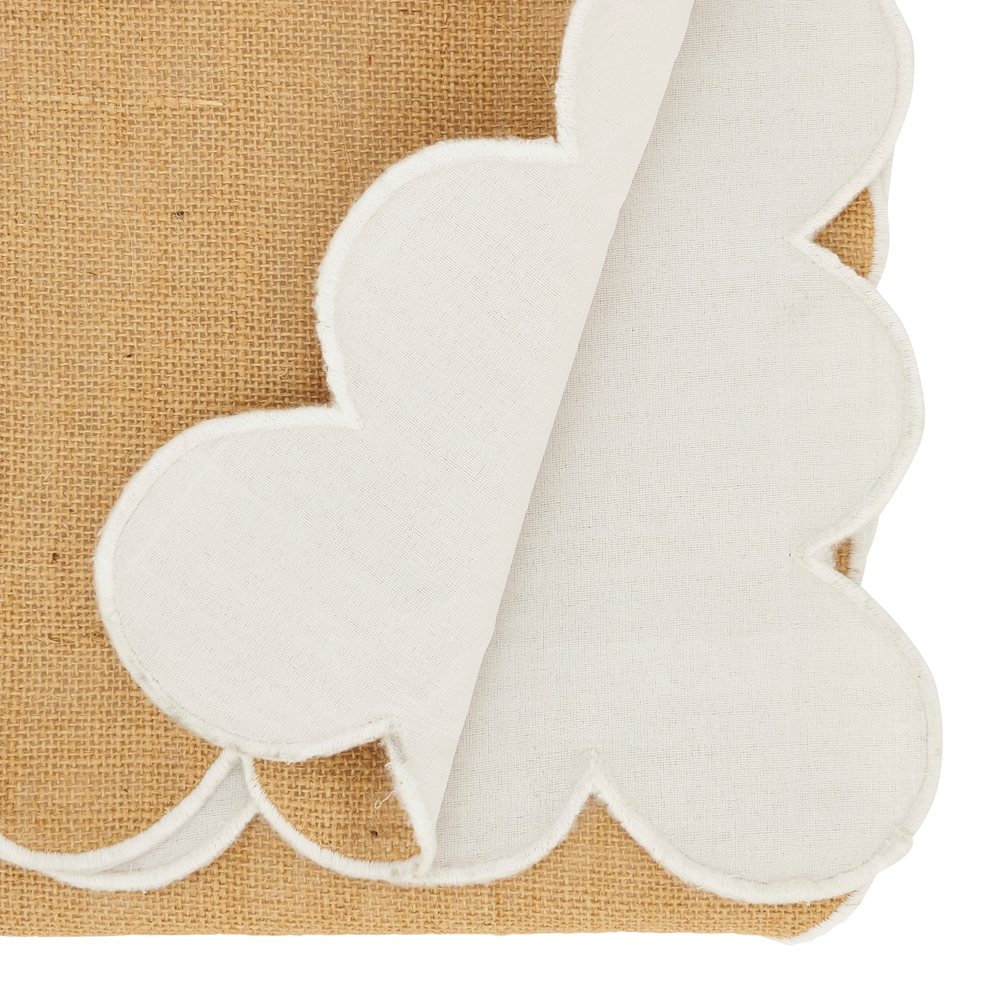 Jute Scallop Runner