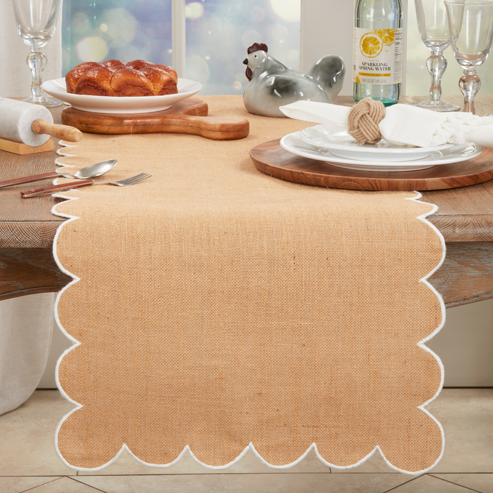 Jute Scallop Runner