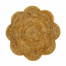 Caspari Rattan Scalloped Placemat