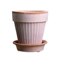 Simona Raw Rosa Pot by Berg's Potter