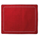 Linho Rectangular Placemat - Red/White