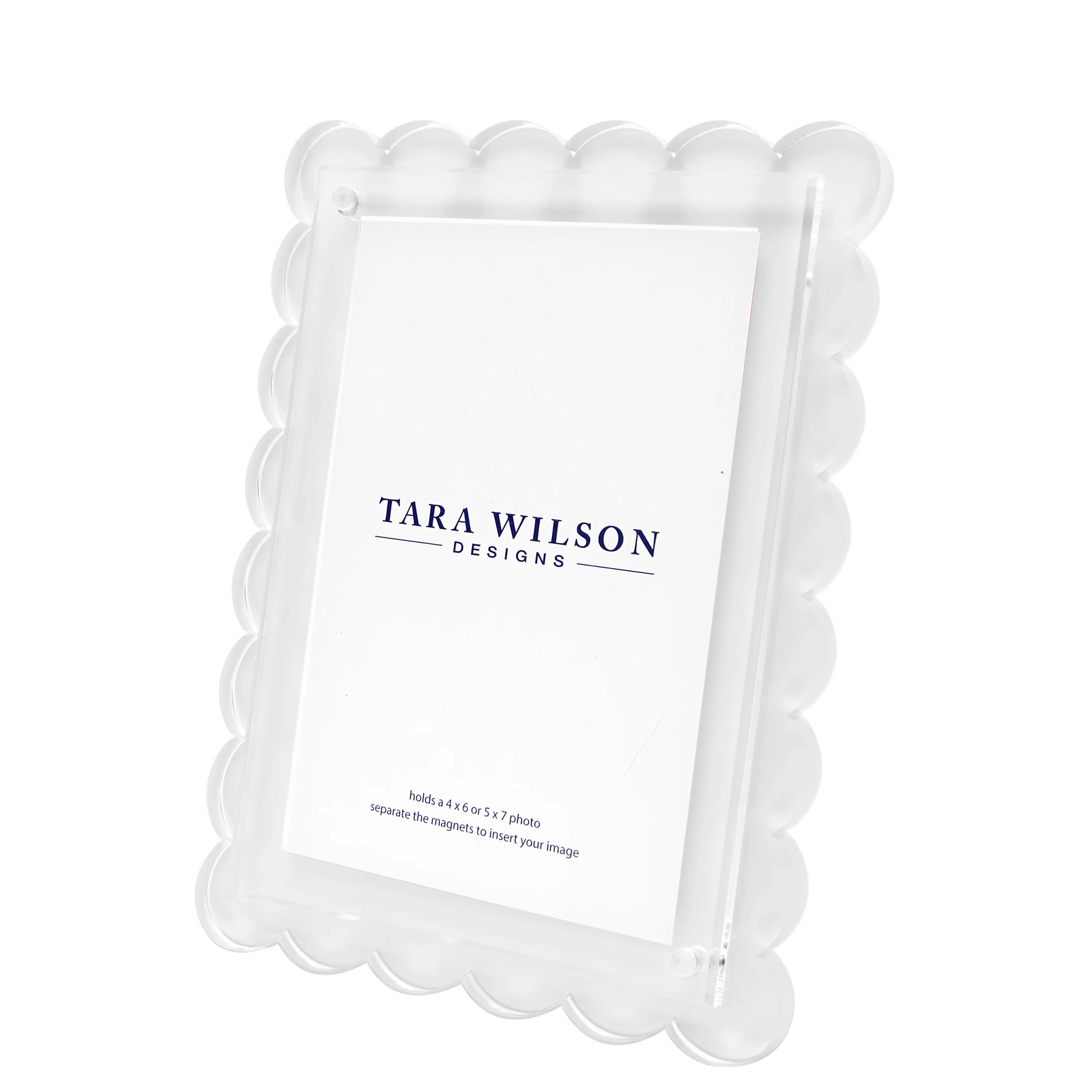 Scallop Frame - White