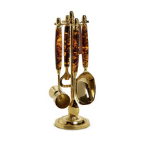 Two's Company Tortoise Print Bar Set