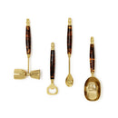 Two's Company Tortoise Print Bar Set