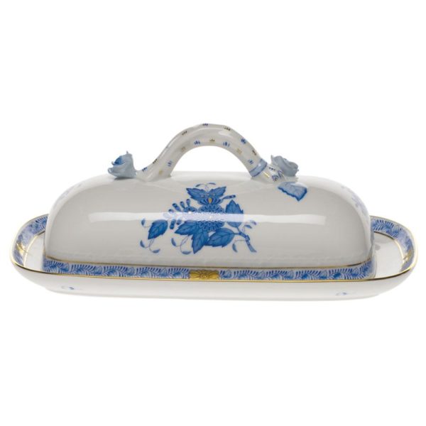 Chinese Bouquet Butter Dish w Branch