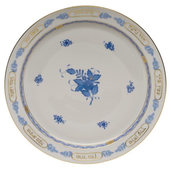 Chinese Bouquet Footed Seder Plate