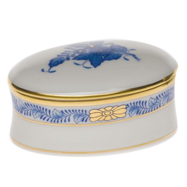 Chinese Bouquet Oval Box