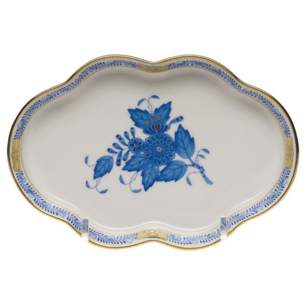 Chinese Bouquet Small Scalloped Tray