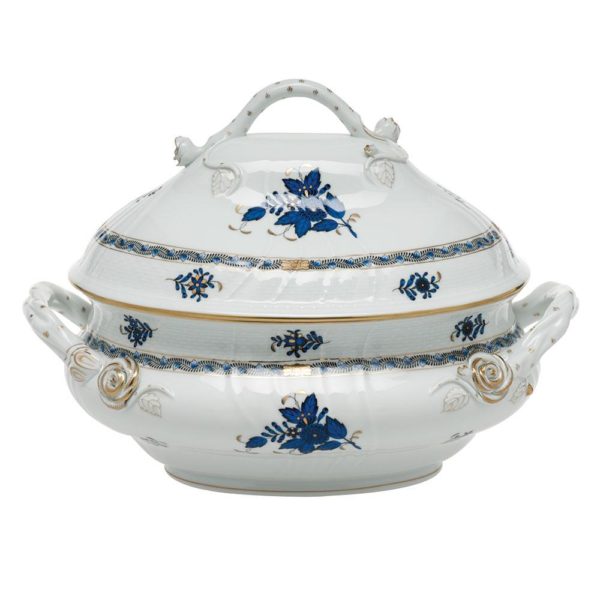 Chinese Bouquet Tureen w Branch
