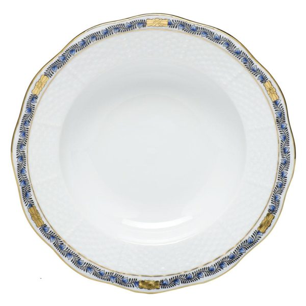 Chinese Bouquet Garland Rim Soup Plate