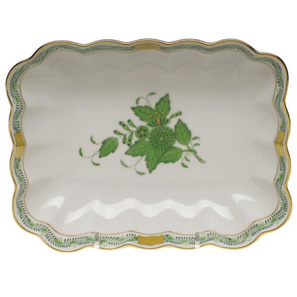 Chinese Bouquet Oblong Dish