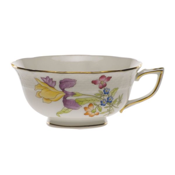 Antique Iris Tea Cup Motif 1