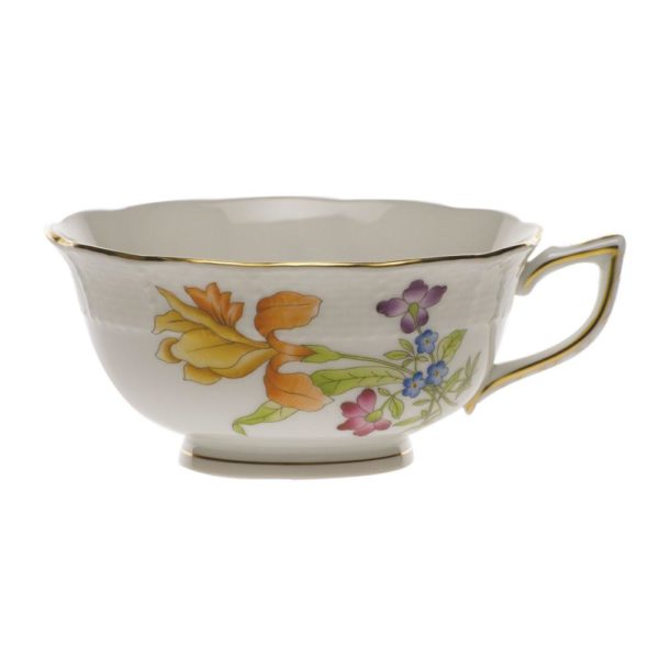 Antique Iris Tea Cup Motif 4