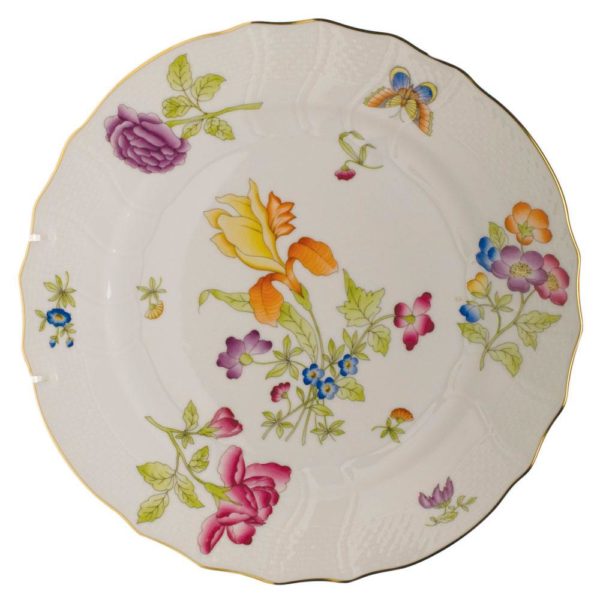 Antique Iris Dinner Plate Motif 4