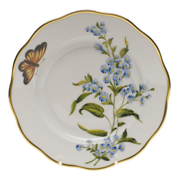 American Wildflowers Salad Plate Blue Wood Aster