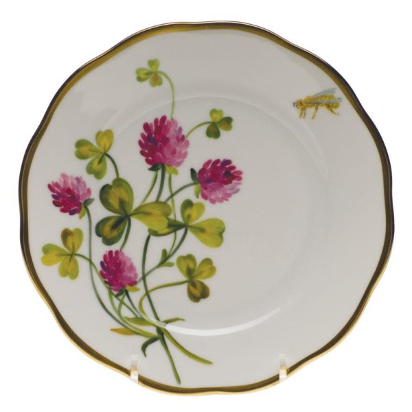 American Wildflowers Bread and Butter Plate Red Clover