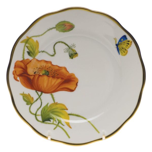 American Wildflowers Bread and Butter Plate California Poppy