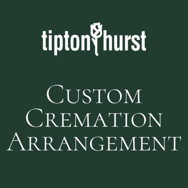 Text Image Custom Cremation Arrangement